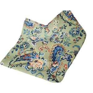 Lauren Ralph Lauren Bridgette Paisley Floral Green Cotton Napkin Blue